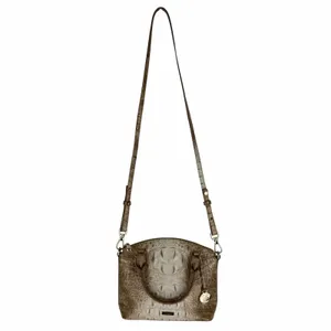 Brahmin Duxie Melbourne Leather Satchel Bag Crossbody Bag Tan thumbnail 16