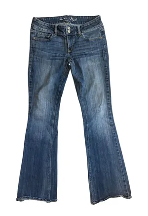 American Eagle Artist Low Rise Bootcut Jeans Dark Wash Size 6 Regular Y2K 0603 thumbnail 1