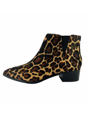 Antonio Melani Lavonnie leopard print haircalf block heel booties 7.5 thumbnail 5
