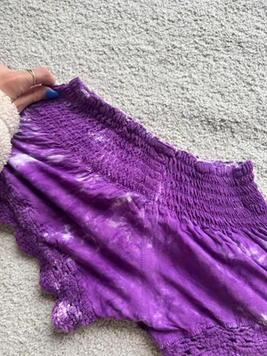 Flowy Boho Shorts Purple thumbnail 2