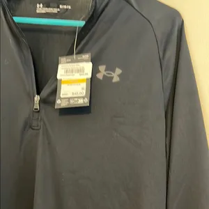 Under Armour Midnight Black Quarter Zip Top thumbnail 4