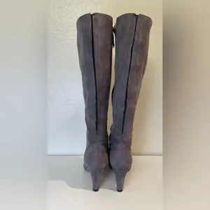 Boden Knee High Gray Suede‎ Boots Size 5.5 (36) thumbnail 6