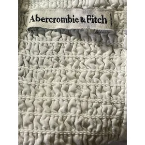 Abercrombie & Fitch Black White Linen Abstract Sleeveless Mini Cami Tank Dress M thumbnail 4