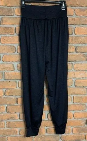 SHEIN Pants Womens Small Black Jogger High Waist Elastic Cuff Loungewear Comfort thumbnail 2