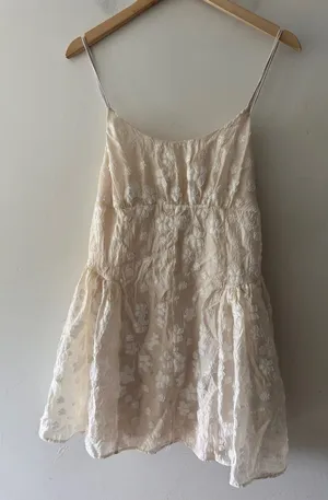 Mustard Seed NEW!‎ Ivory Floral Textured Dress thumbnail 1