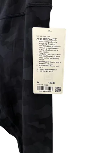 NWT Align Pant 25" Heritage 365 Camo Deep Coal Multi Size 14 thumbnail 9