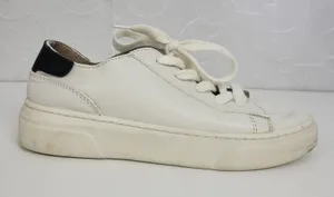 Zara Womens Shoes Size 35 White Low Top Lace-Up Round Toe Classic Casual Sneaker thumbnail 1