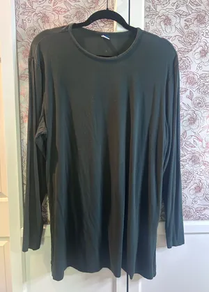 Old Navy Forest Green Long Sleeve Tunic Top thumbnail 1