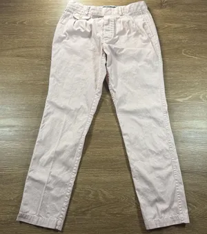 Ralph Lauren Women's Pink Chino Pants Size 2 Cotton Straight Leg Button Fly thumbnail 1