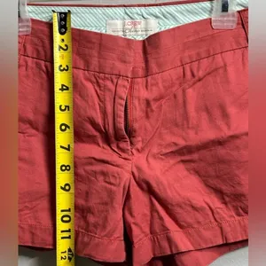 J.Crew Women Chino‎ Broke-in Red/Orange Shorts Size 8. thumbnail 5