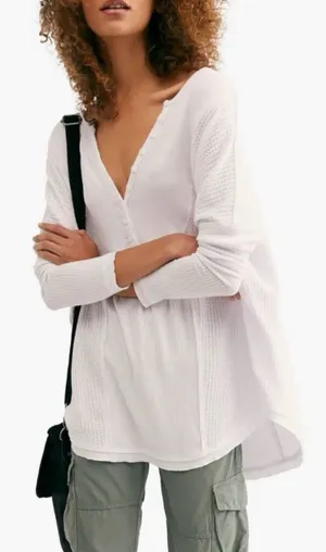 Free People Leo Henley Tee thumbnail 1