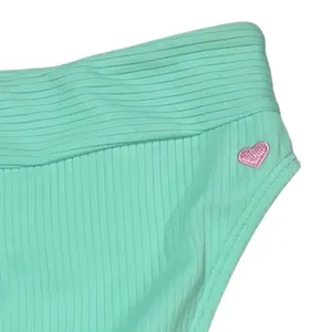 NWT Stoney Clover X Target Mint‎ Green Ribbed High Waist High Leg Bikini Bottoms thumbnail 3