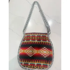 Boho Southwestern Aztec Shoulder Bag Purse Multicolor Medium multicolor thumbnail 4