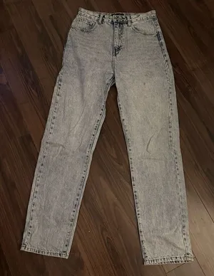 White fox acid wash jeans size medium thumbnail 1