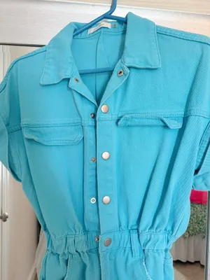 Denim romper Blue thumbnail 2