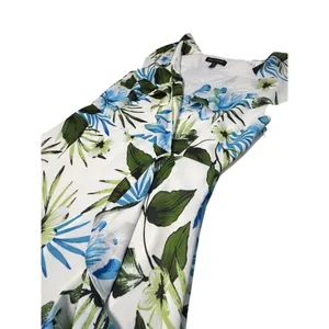 Banana Republic Floral Wrap Maxi Dress Size 0 Petite Coastal Coquette Ruffle thumbnail 2