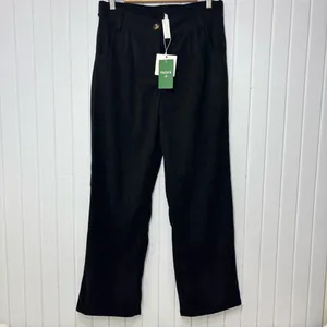Halara High Waisted Zipper Pocket Classic Corduroy Casual Black Pants Size L‎ thumbnail 3