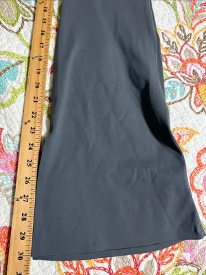 Baleaf women’s size medium grey wide leg slit side yoga pants leggings new thumbnail 5
