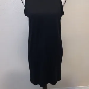 Old Navy black sleeveless knee length dress thumbnail 3