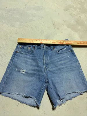 Levi’s premium denim 501 Classic Blue Denim Cutoff Shorts 29 thumbnail 4