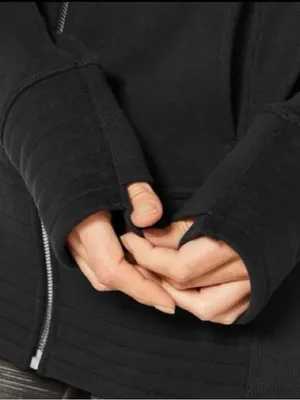 Lululemon Athletica Black zip up Radiant Jacket Sweatshirt athleisure activewear thumbnail 3