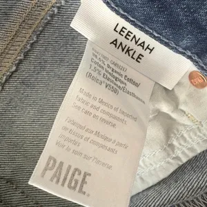 Paige Leenah Ankle Wide Leg Jeans Allegro Blue Distressed Raw Hem 25 NWOT thumbnail 10
