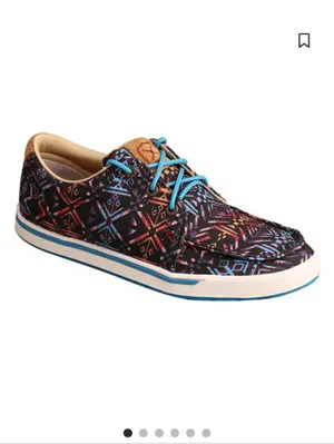 Twisted X Womens Kicks Shoes Loafers Sneakers Womens 7 Black Aztec Southwestern thumbnail 9