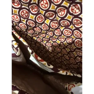 Vera Bradley Retired Medallion Shoulder Tote Burgundy Lunch Bag‎ Wristlet thumbnail 12