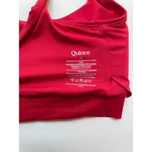 Quince Italian Tank Bikini Swim Top Cherry Red Size XS NEW thumbnail 5