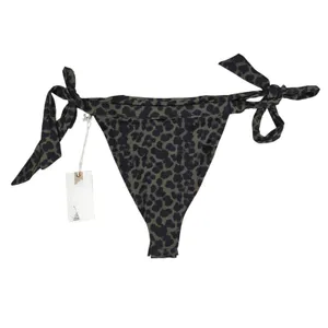 GOOD AMERICAN Leopard Print Tie Side Bikini Bottoms Size 0‎ XS thumbnail 2
