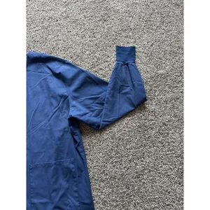 Medline Women's Navy Blue‎ Long Sleeve Snap Button down Scrub Top Size Medium thumbnail 5