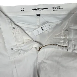 J. Crew Slim-wide‎ jean White Denim CH680 27 NWT thumbnail 4