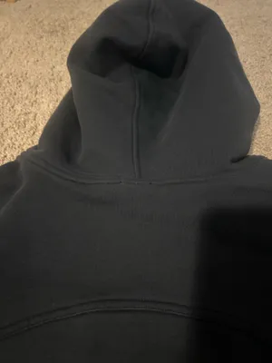Lululemon Black Cropped Hoodie with Subtle maple leaf Center Logo thumbnail 12