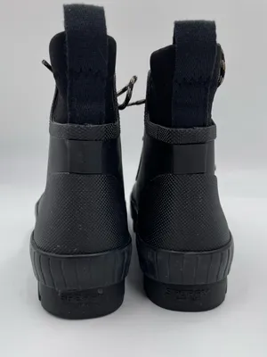 Sperry Torrent Lace Up Rain Boots Size 6.5 Black Waterproof Rubber Gorpcore thumbnail 6