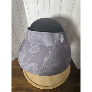 Callaway Women Sun Visor Hat Golf Adjustable Purple Floral Pickleball Tennis Euc thumbnail 2