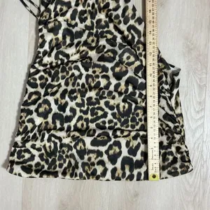 Mixed Threads Leopard Print‎ Ruched Halter Top Scarf Bandana Top Women XL thumbnail 4