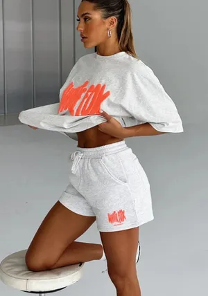 White Fox Super Soft Archive 6.0 Gray Lounge Shorts Cloudburst Size Small thumbnail 1