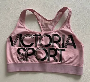 Victoria Sport Pink Logo Sports Bra Large Padded Racerback Athletic Workout Bra thumbnail 1