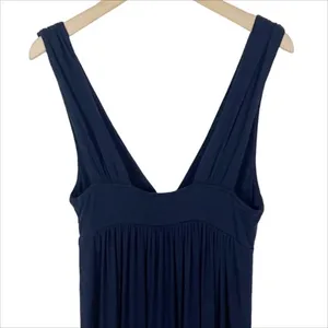 J. Crew Navy Blue Sleeveless Plunging V-Neck Maxi Dress Size XS thumbnail 5