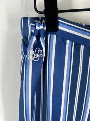 Lauren Ralph Lauren Gatsby II Striped Satin Pajama Lounge Pants Size M thumbnail 4