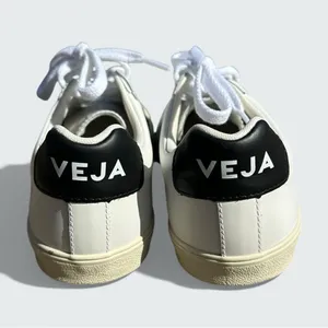 Veja Esplar Leather Sneakers White Black Low Top Lace Up Women’s Size 6 Minimal thumbnail 8