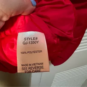 Zenana Womens Size Large Red Puffer Jacket Full Zip Pockets Long Sleeve QJ-1350Y thumbnail 12