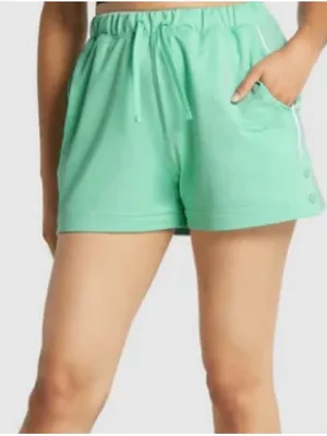 Gymshark Mint Green Recess Snap-Front Athletic Shorts Ladies Sz Medium thumbnail 1