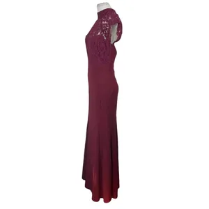 Lulus Crazy About You Burgundy Backless Lace‎ Maxi Dress Size Medium thumbnail 5