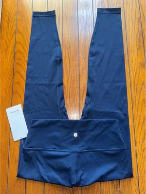 Lululemon Wunder Under High Rise 28” Full On Luxtreme, True Navy Size 10 NWT thumbnail 1