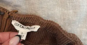 Cotton Candy LA Brown Corduroy Skort thumbnail 4