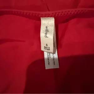 Aritzia Wilfred‎ Red Cutout Tie Front One Piece Swimsuit Sz S thumbnail 5