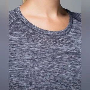 Lululemon Run: Swiftly Tech Long Sleeve Crew Space Dye Heathered Going Grape thumbnail 5