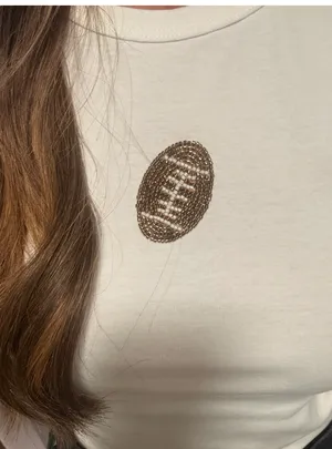 These three football beaded top thumbnail 3