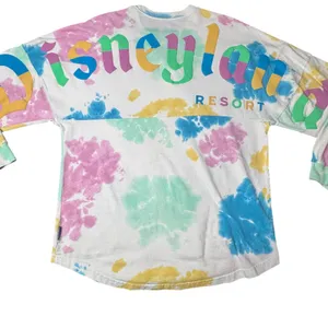Disney Spirit Jersey Disneyland Resort Pastel Tie Dye Rainbow Size M thumbnail 6